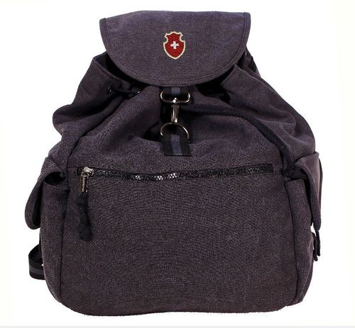 Vintage Canvas Backpack - Schweiz Wappen (4 Farben)