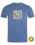 "QR Code - Text" Men's  Organic T-Shirtin 4 Farben personalisiert