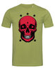 Men's  Organic T-Shirt  Skull with stars  in 4 Colors