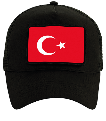 Türkei Flagge Removable Patch Snapback Trucker